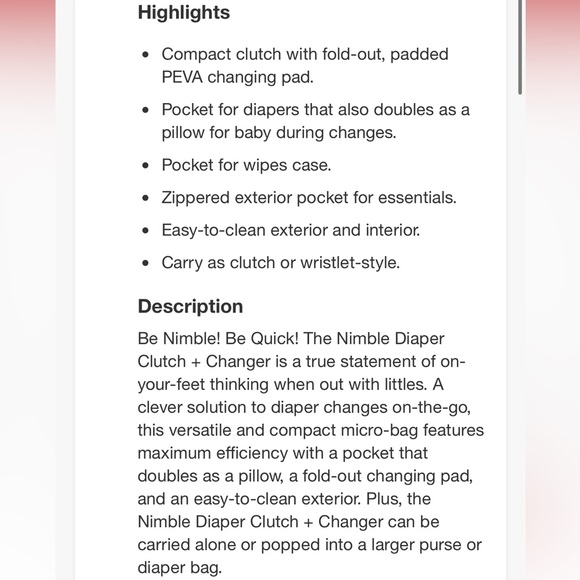 NWT Petunia Pickle Clutch Changing Pad Disney Mickey! - Picture 8 of 9